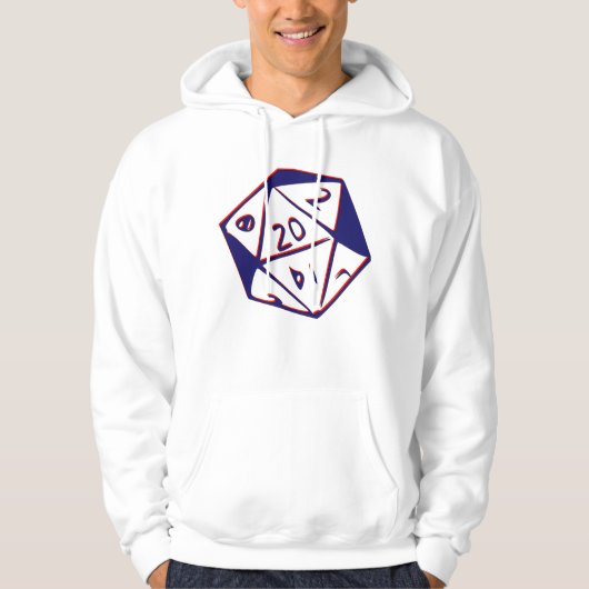 20-zijdige dobbelsteen hoodie (Voorkant)
