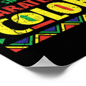 20 Zwarte geschiedenismaand Afrikaanse Pride Appar Poster (Hoek)