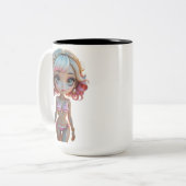 20A Dollz by: Svace - Series 01 Tweekleurige Koffiemok (Voorkant links)