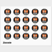 20e 20-jarig bruiloft Jubileum Funny Paar Voor Ronde Sticker (Vel)