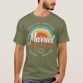 20e 20-jarige weddenschappen Jubileum Gift Trusted T-shirt