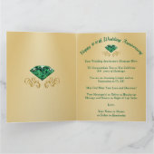 20e 35e, Emerald Wedding Jubileum-kaarten Kaart (Binnen)