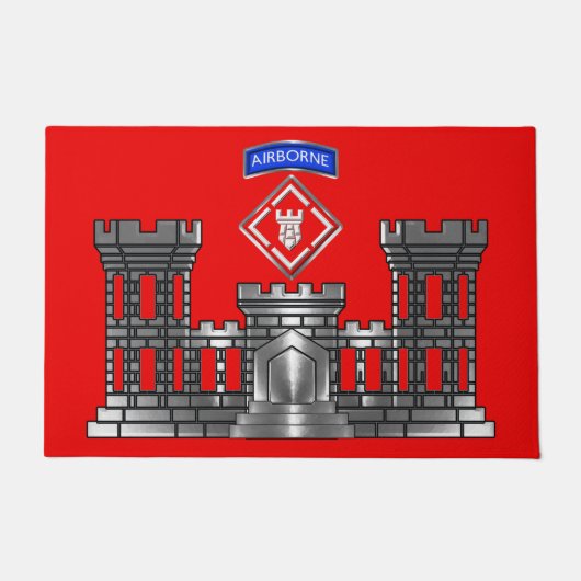 20e Airborne Brigade Genie Castle Deurmat (Voorkant)