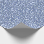 20e Birthday Blue/White Random Number Pattern 20 Cadeaupapier (Hoek)