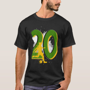 20e Birthday Soccer Player Geweldige Geboren in 20 T-shirt
