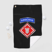 20e Brigade Ingenieurs Op maat gemaakte patch Golfhanddoek (Insitu)
