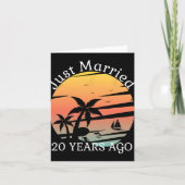 20e bruiloft Jubileum cruise net getrouwd 20 jaar Kaart (Voorkant)