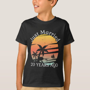 20e bruiloft Jubileum cruise net getrouwd 20 jaar T-shirt