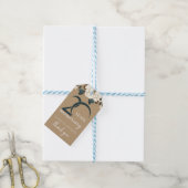 20e bruiloft Jubileum Dank u Rustiek Cadeaulabel (Met Touw)