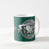 20e bruiloft Jubileum Emerald Heart Medallion Koffiemok (Voorkant rechts)