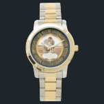 20e bruiloft Jubileum foto aandenken Horloge<br><div class="desc">Het Twintigste Bruiloft Jubileum is een mijlpaal in elk relatie dat het verdient om te worden gevierd en wat een betere manier dan met een aandenken met de woorden "20th Wedding Jubileum" in de ronde en ruimte in het centrum voor u om te personaliseren met uw foto, namen en bruiloft...</div>