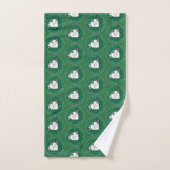 20e bruiloft Jubileum Heart Emerald Green Bad Handdoek (Handdoek)