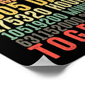 20e bruiloft Jubileum hem haar bijpassende koppels Poster (Hoek)