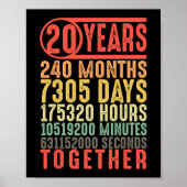 20e bruiloft Jubileum hem haar bijpassende koppels Poster (Voorkant)