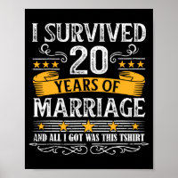 20e bruiloft Jubileum Shirt koppels Echtgenoot Wif