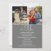 20e bruiloft Jubileum toen en nu 2 foto Kaart (Voorkant)