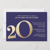 20e Business Jubileum Invitation Kaart (Voorkant)