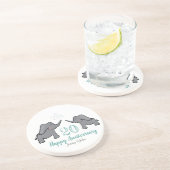 20e china trouwdag olifant zandsteen onderzetter (Zijkant)