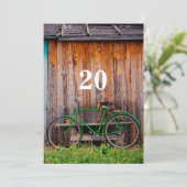 20e Cyclerie Uitnodiging op verjaardag van de verj (Staand voorkant)