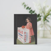 20E EEUW POSTER ART JELLO GIRL BRIEFKAART (Staand voorkant)