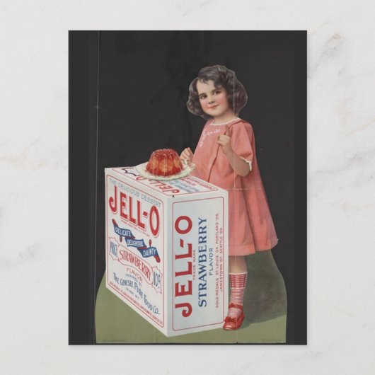 20E EEUW POSTER ART JELLO GIRL BRIEFKAART (Voorkant)