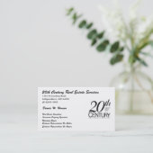 20e eeuws logo (4), 20e eeuws onroerend goed... visitekaartje (Staand voorkant)