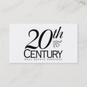 20e eeuws logo (4), 20e eeuws onroerend goed... visitekaartje (Achterkant)