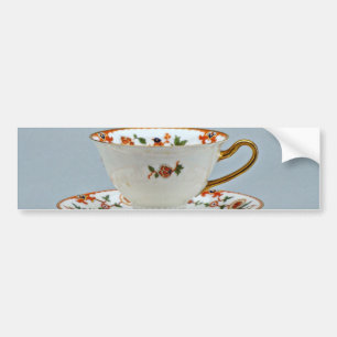 20e-eeuwse theebeker en saucer, Beieren, Duitsland Bumpersticker