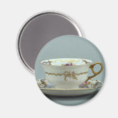 20e-eeuwse theebeker en saucer, Beieren, Duitsland Magneet (Voorkant / Achterkant)