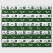 20e Emerald Green Jubileum | DIY-tekst Cadeaupapier (Vlak)