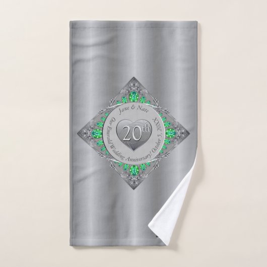 20e Emerald Jubileum Platinum Handdoek (Handdoek)