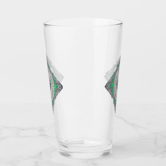 20e Emerald & Platinum bruiloft Jubileum Glas (Links)