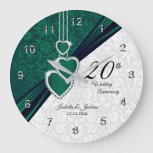20e Emerald Wedding Jubileum Keepslag Grote Klok