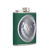 20e Emerald Wedding Jubileum Medallion Heupfles (Rechts)