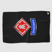 20e Engineer Brigade Gepersonaliseerd patch Golfhanddoek (Horizontaal)