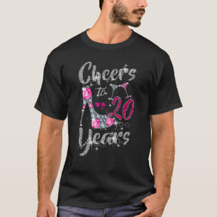 20e geboorte kaas tot 20 jaar oude wijn hoog t-shirt
