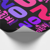 20e gepersonaliseerd verlooppapier op jaarbasis cadeaupapier (Hoek)