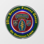 20e groep speciale strijdkrachten (in de lucht) raamsticker (Vel)