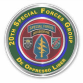 20e groep speciale strijdkrachten sticker (Voorkant)