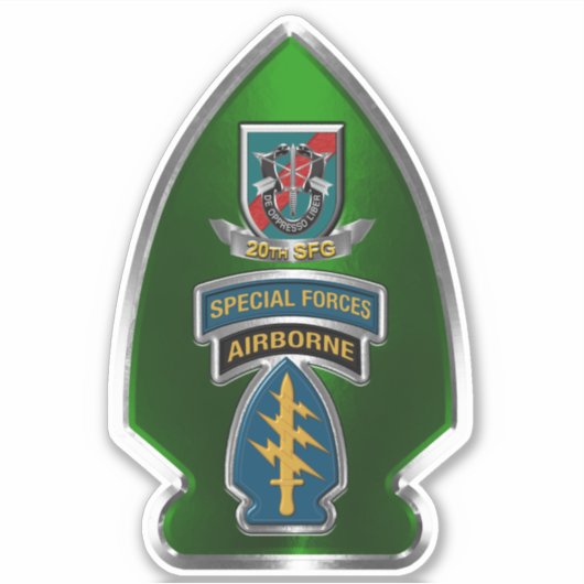 20e groep speciale strijdkrachten sticker (Voorkant)