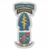 20e groep speciale strijdkrachten sticker (Voorkant)