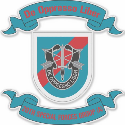 20e groep van speciale strijdkrachten (luchtlandin sticker (Voorkant)