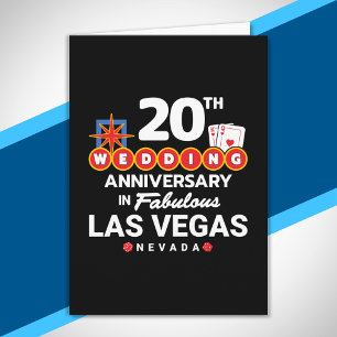 20e huwelijksverjaardag Koppels Las Vegas Reis Kaart