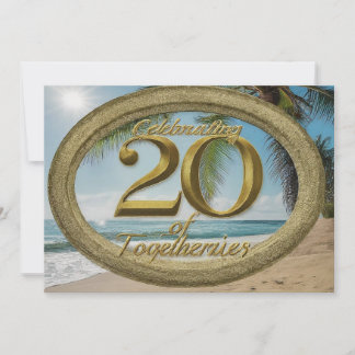 20e huwelijksverjaardag uitnodiging