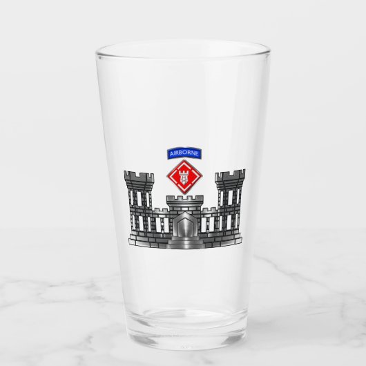20e ingenieur brigade-Airborne Chrome Castle Glas (Voorkant)