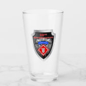 20e Ingenieur Brigade-Airborne Shield Ontwerp Glas (Voorkant)