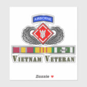 20e ingenieur brigade Vietnam Veteraan Sticker (Vel)