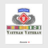 20e ingenieur brigade Vietnam Veteraan Sticker (Vel)