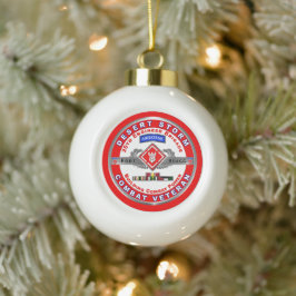 20e ingenieur brigade-woestijnveteraan Storm Keramische Bal Ornament