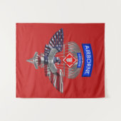 20e Ingenieursbrigade-luchtveteraan Wandkleed (Voorkant (horizontaal))